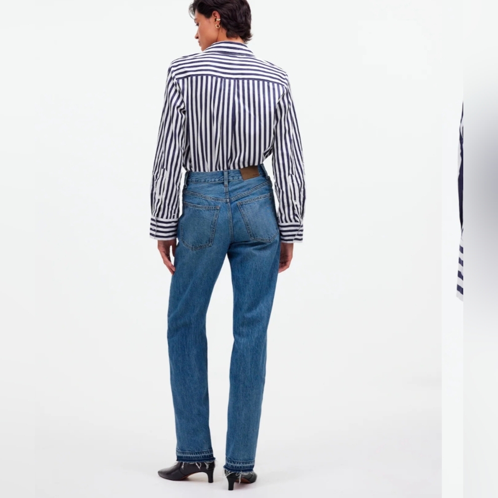 Madewell Rail Straight High Rise Jean Sz 27 Inseam 33" - Picture 4 of 16